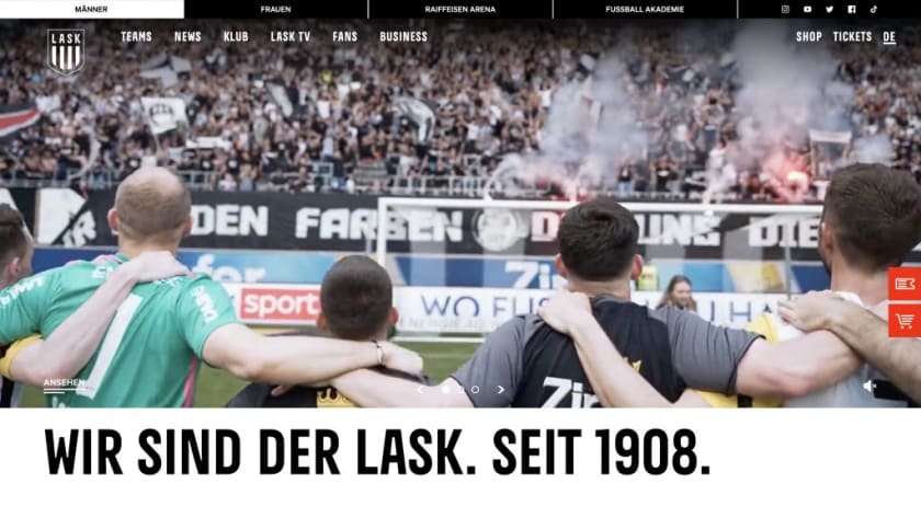 LASK Website, Foto 1