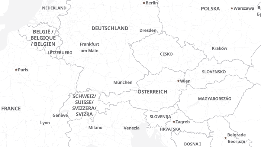 Karte der Standorte von Axians ICT Austria GmbH
