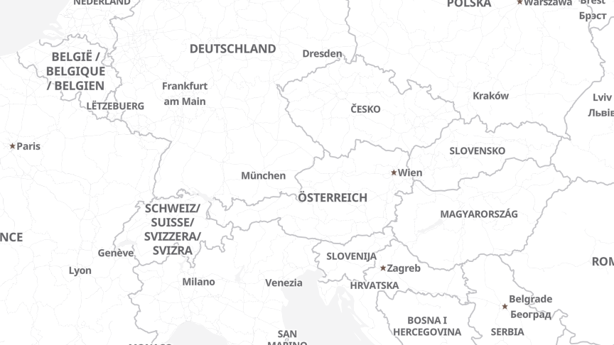 Karte der Standorte von KNAPP Industry Solutions