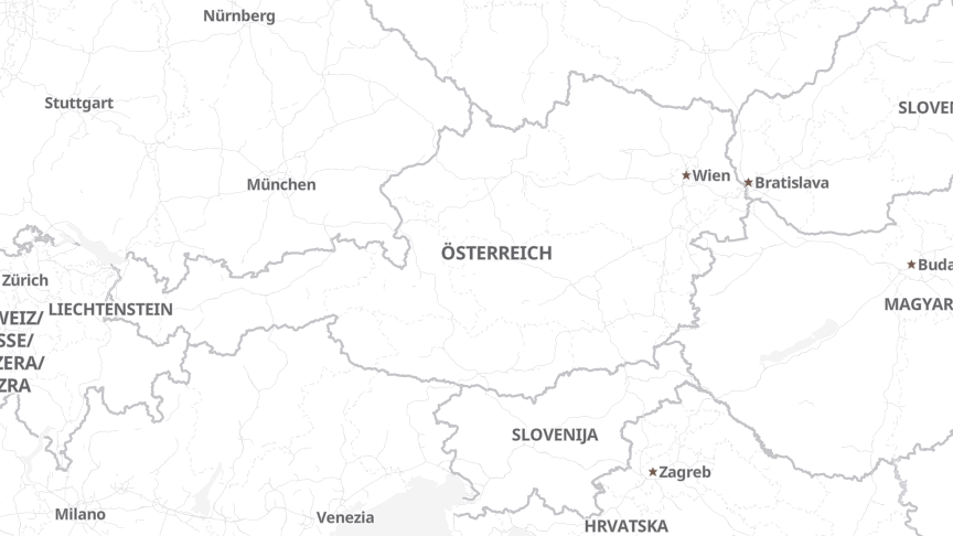 Karte der Standorte von Oberbank AG