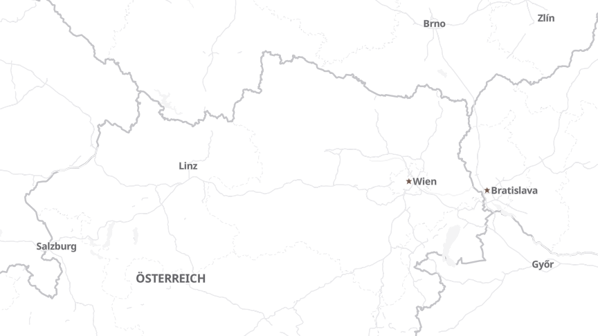 Karte der Standorte von Rail Cargo Austria Ag