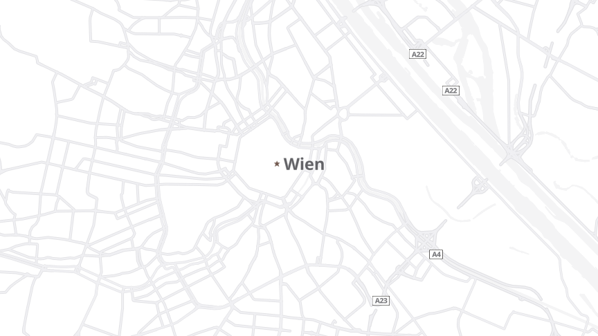 Karte der Standorte von Erzdiözese Wien