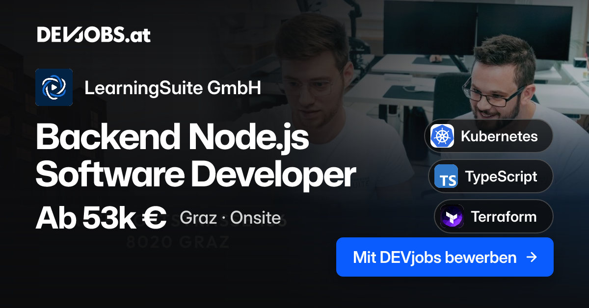 Backend Node.js Software Developer bei LearningSuite GmbH | DEVjobs.at