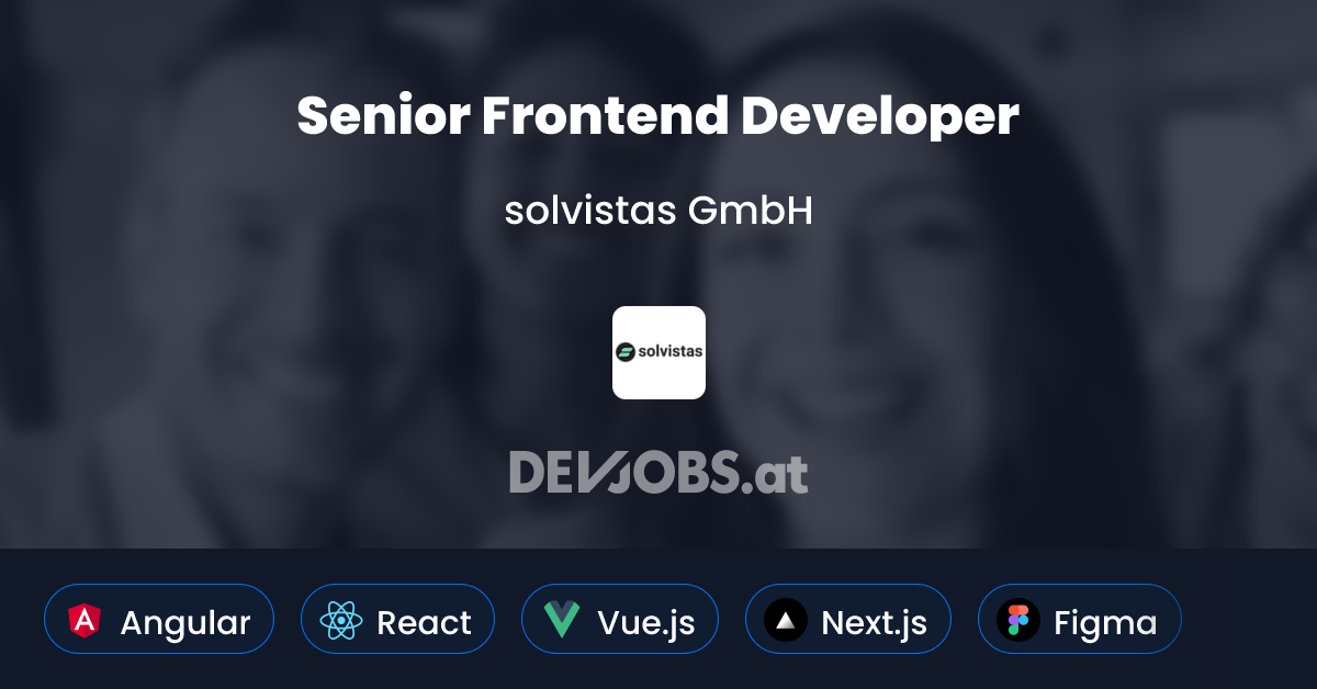 Senior Frontend Developer bei solvistas GmbH | DEVjobs.at