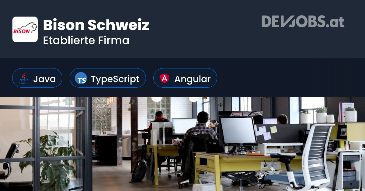 Bison Schweiz als IT-Arbeitgeber | Reviews, Tech-Stack, Benefits